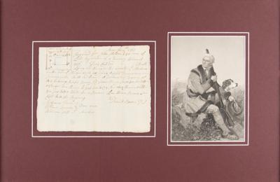 Lot #3019 Daniel Boone Autograph Document Signed - Image 2