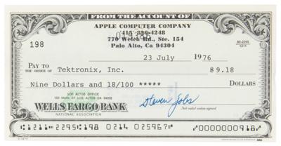 Lot #3036 Steve Jobs Signed Check - Image 3