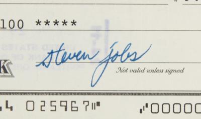 Lot #3036 Steve Jobs Signed Check - Image 5