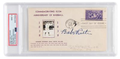 Lot #3049 Babe Ruth Signed 'Baseball Centennial'