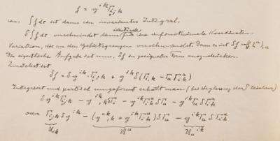 Lot #3029 Albert Einstein Handwritten Letter with Mathematical Equations - Image 3