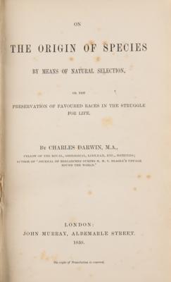 Lot #3027 Charles Darwin: First Edition of On the Origin of Species - Image 3