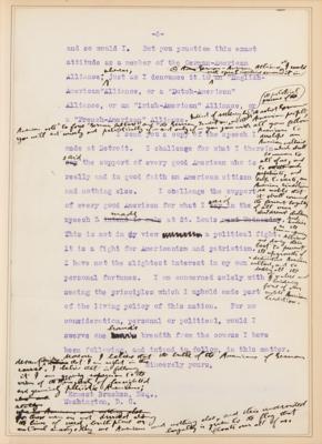 Lot #3008 Theodore Roosevelt Hand-Edited Typed Letter - Image 6