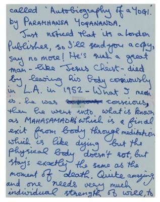 Lot #3047 George Harrison Autograph Letter Signed Twice - Image 4