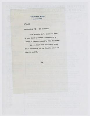 Lot #12 Franklin D. Roosevelt Typed Letter Signed as President on Star Spangled Banner - Image 4