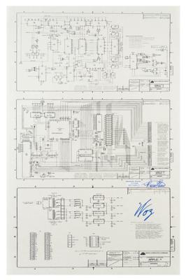 Lot #135 Apple: Wozniak and Wayne Signed Schematic - Image 1