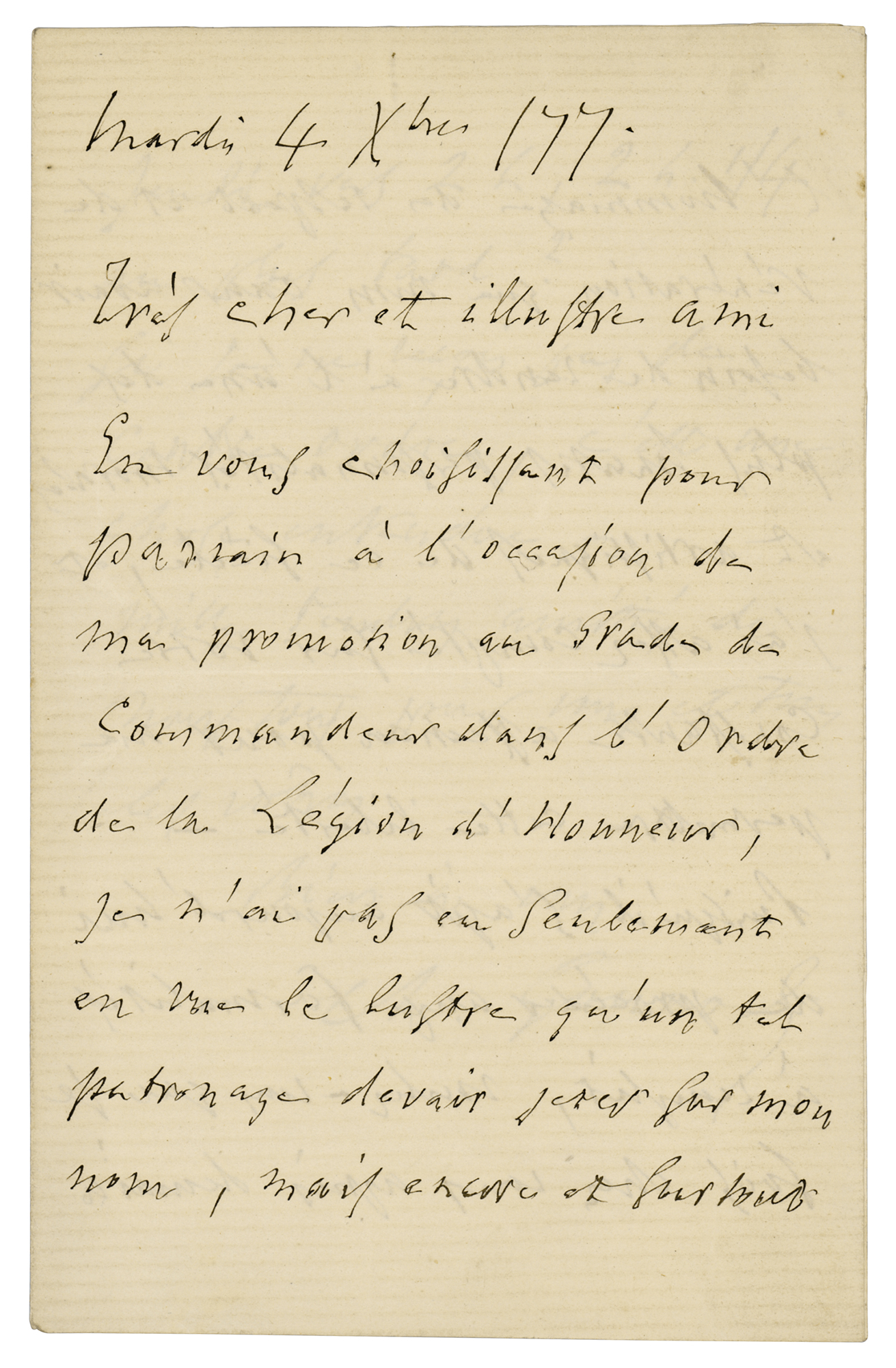 Lot #600 Charles Gounod Autograph Letter Signed