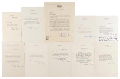 Lot #57 Eleanor Roosevelt (9) Typed Letters Signed
