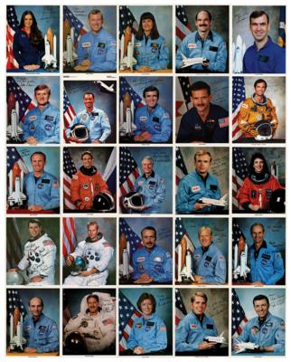 Lot #400 Space Shuttle Astronauts (25) Signed Photographs - Image 1
