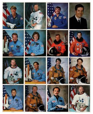 Lot #401 Space Shuttle Astronauts (16) Signed Photographs - Image 1
