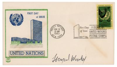 Lot #243 Thurgood Marshall Signed First Day Cover