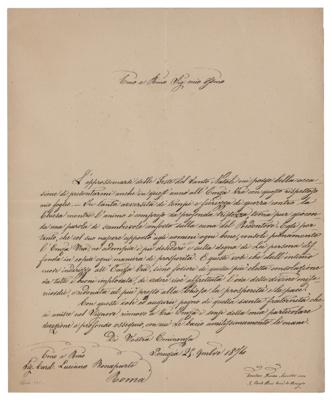 Lot #272 Pope Leo XIII Letter Signed