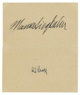 Lot #260 Nobel Prize in Physics (2) Signatures - Image 1