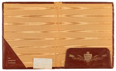 Lot #27 Jimmy Carter's Personally-Owned Portfolio and Associated Archive - Image 7