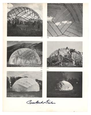 Lot #439 Buckminster Fuller Signed Photograph - Image 1