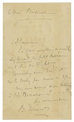 Lot #421 Berthe Morisot Autograph Letter Signed