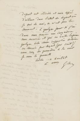 Lot #487 Gustave Flaubert Autograph Letter Signed - Image 2