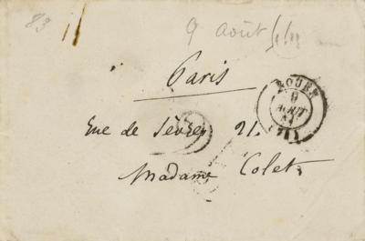Lot #487 Gustave Flaubert Autograph Letter Signed - Image 3