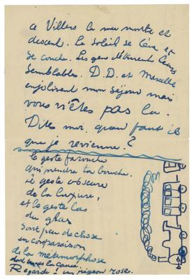 Lot #424 Kees van Dongen Handwritten Letter with Sketches - Image 3