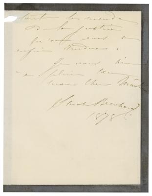 Lot #702 Sarah Bernhardt Autograph Letter Signed - Image 2