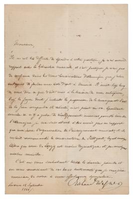 Lot #575 Richard Wagner Letter Signed