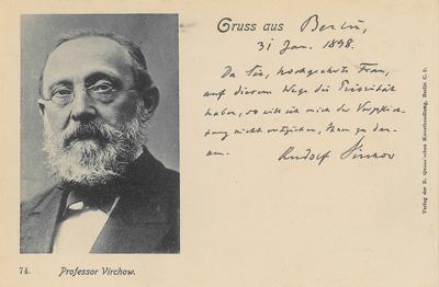 Lot #97 Rudolf Virchow Autograph Letter Signed