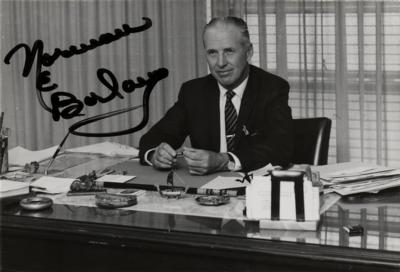 Lot #150 Norman Borlaug Signed Photograph - Image 1