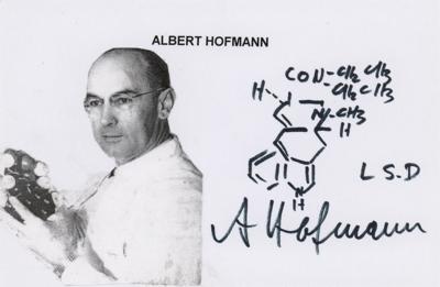 Lot #208 Albert Hofmann Signed Sketch