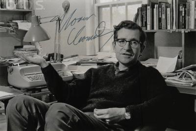 Lot #159 Noam Chomsky Signed Photograph