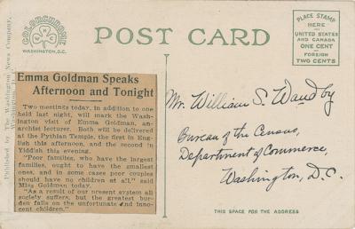 Lot #189 Emma Goldman Signed Photograph - Image 2