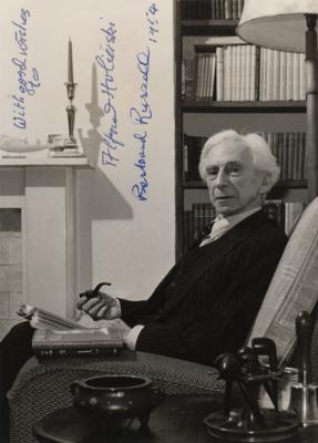 Lot #279 Bertrand Russell Signed Photograph