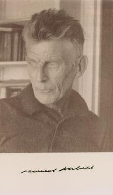 Lot #504 Samuel Beckett Signed Photograph