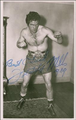 Lot #834 Freddie Mills Signed Photograph - Image 1