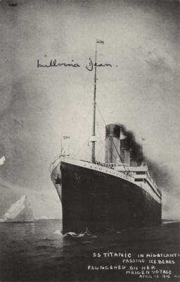 Lot #296 Titanic: Millvina Dean Signed Photograph