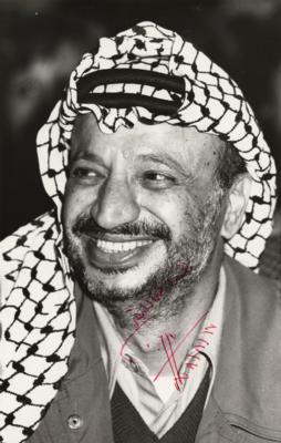 Lot #139 Yasser Arafat Signed Photograph