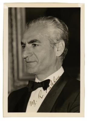 Lot #263 Mohammad Reza Pahlavi Signed Photograph
