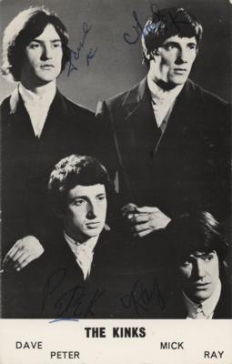Lot #640 The Kinks Signed Promo Card