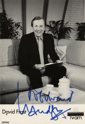 Lot #729 David Frost Signed Promo Card - Image 1