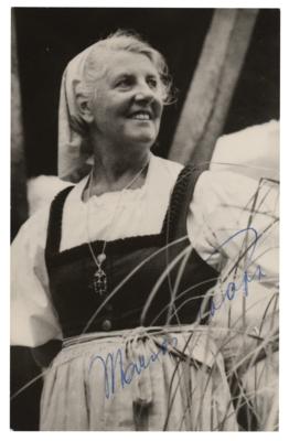Lot #791 Maria von Trapp Signed Photograph