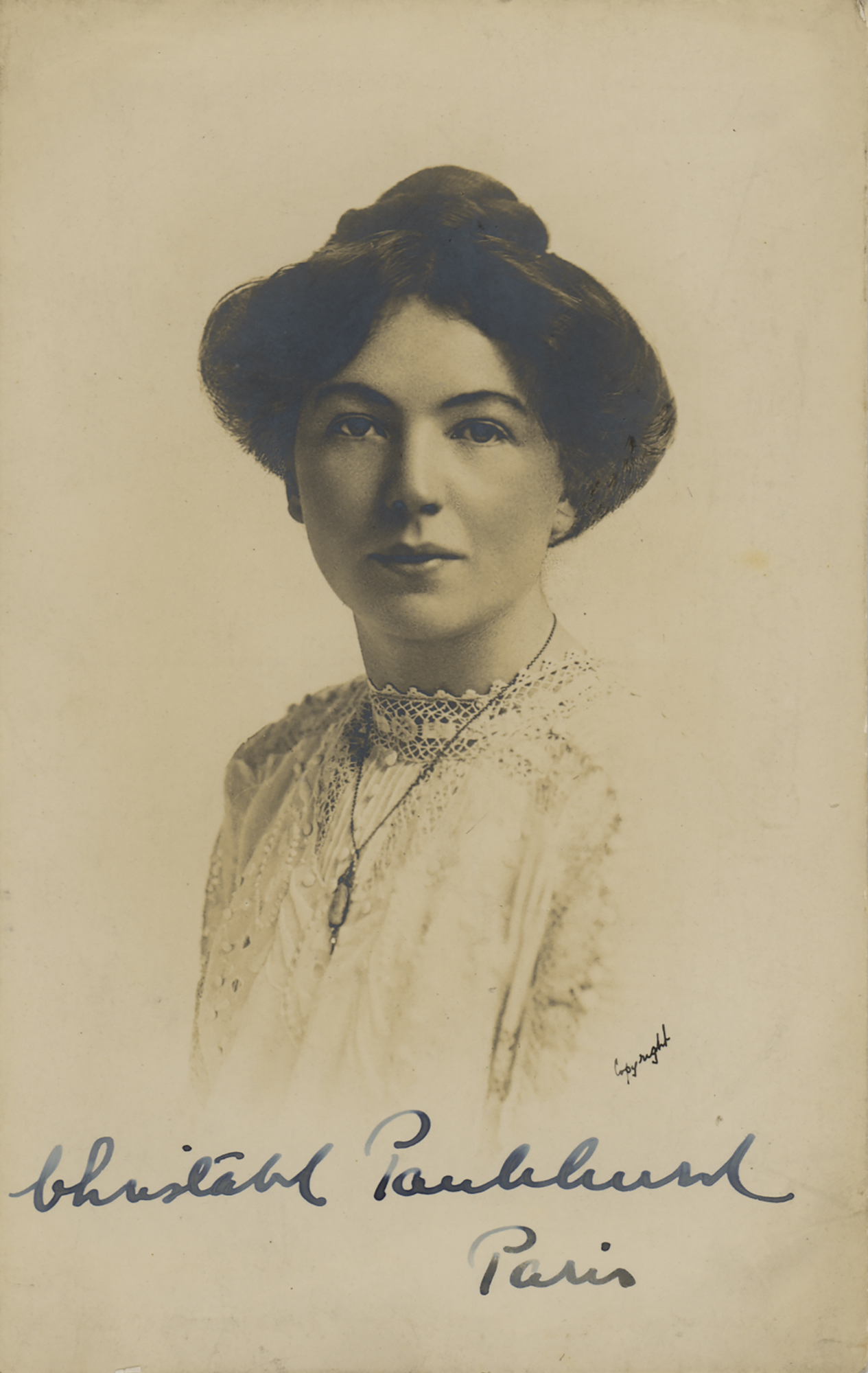 Lot #264 Christabel Pankhurst Signed Photograph