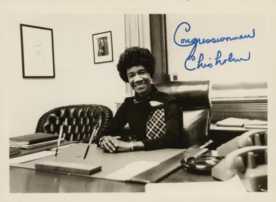 Lot #158 Shirley Chisholm Signed Photograph