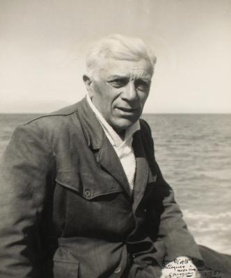 Lot #405 Georges Braque Signed Photograph - Image 1