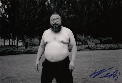 Lot #428 Ai Weiwei Signed Photograph