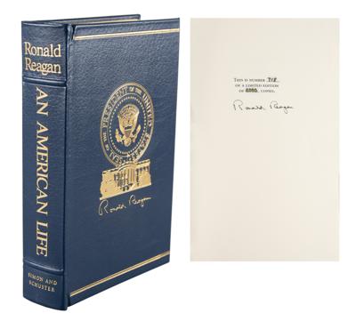 Lot #16 Ronald Reagan Signed Book