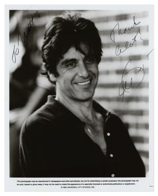 Lot #762 Al Pacino Signed Photograph
