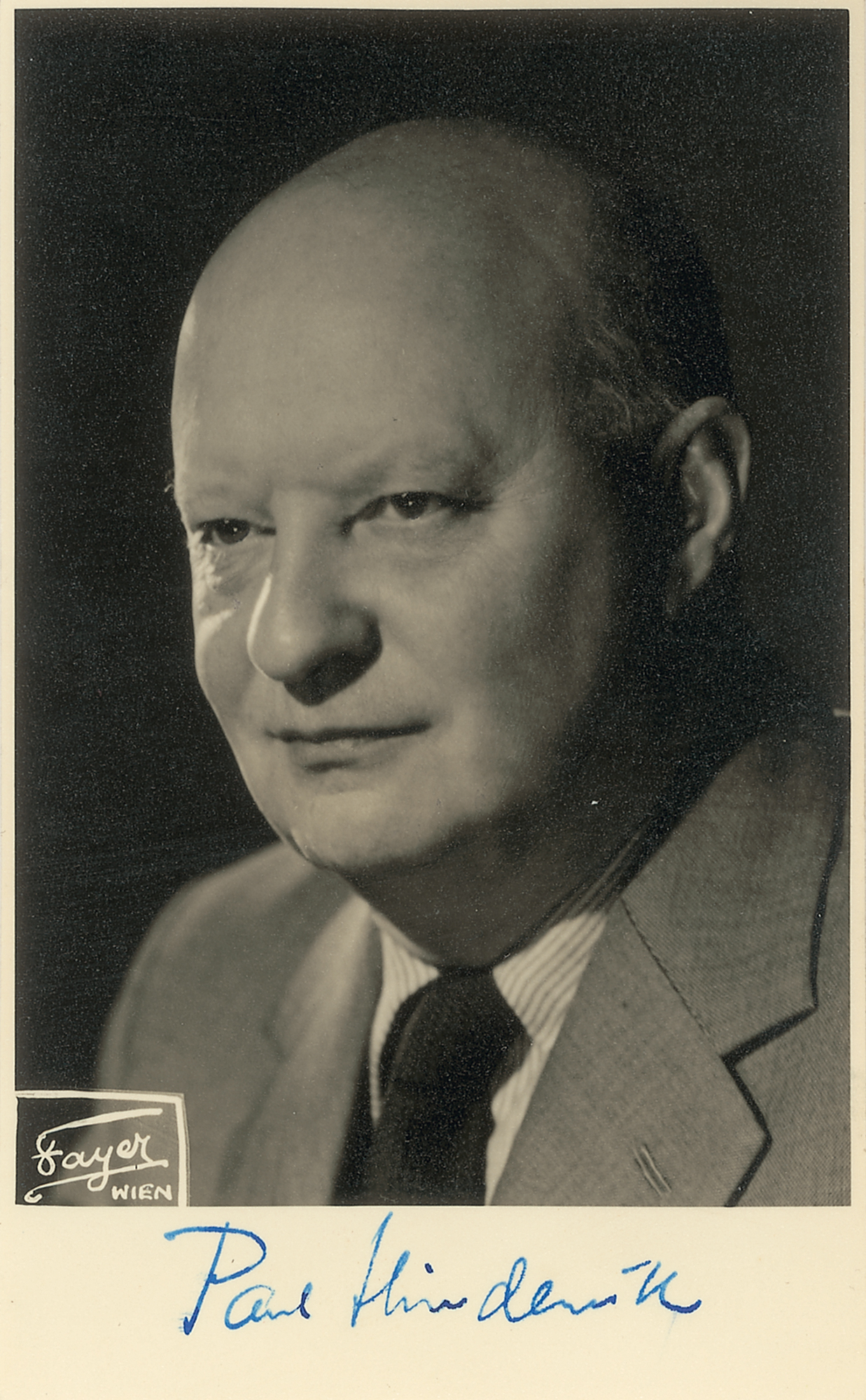 Lot #602 Paul Hindemith Signed Photograph