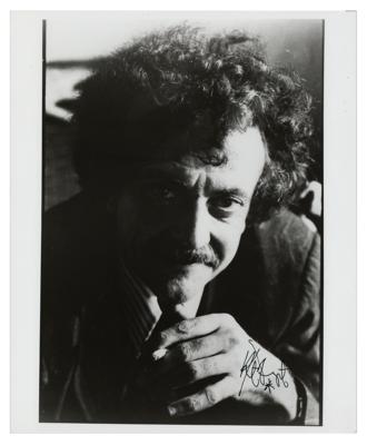 Lot #567 Kurt Vonnegut Signed Photograph