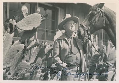 Lot #525 Erle Stanley Gardner Signed Photograph - Image 1