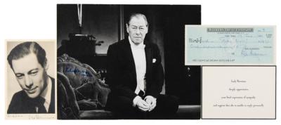 Lot #735 Rex Harrison (3) Signed Items - Image 1