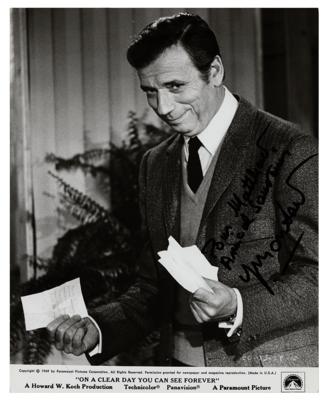 Lot #755 Yves Montand Signed Photograph - Image 1